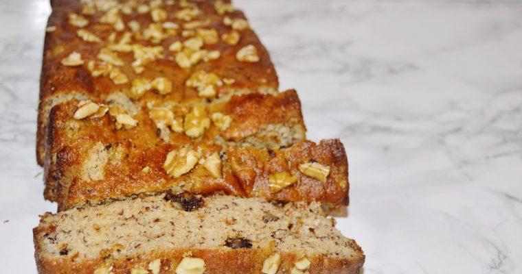 Almond Flour Banana Walnut Bread (Gluten Free, Paleo)