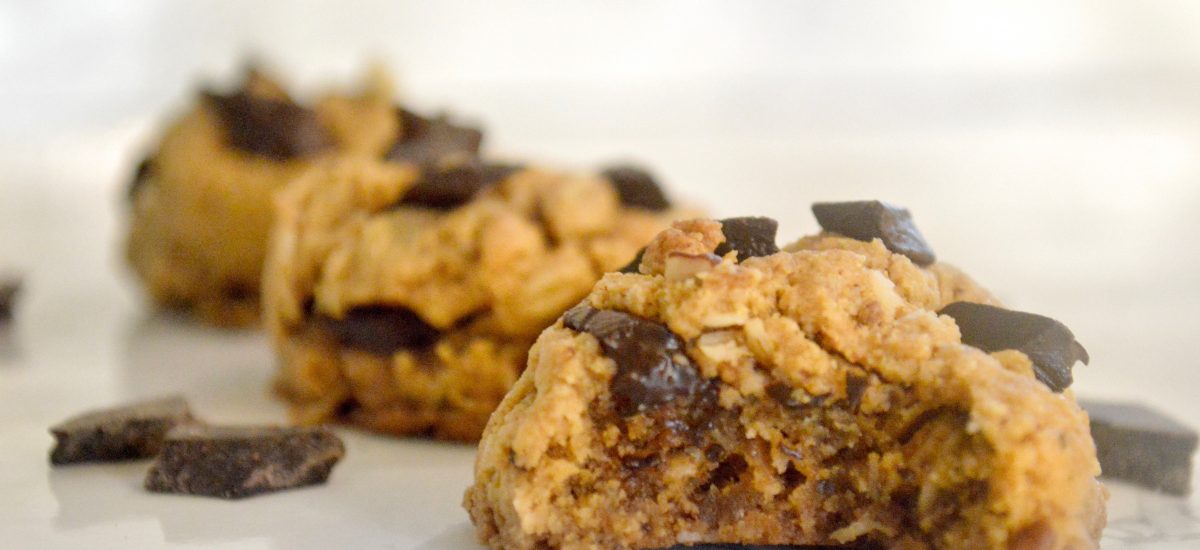 Healthy Almond Flour Cowboy Cookies (Gluten Free, Vegan)