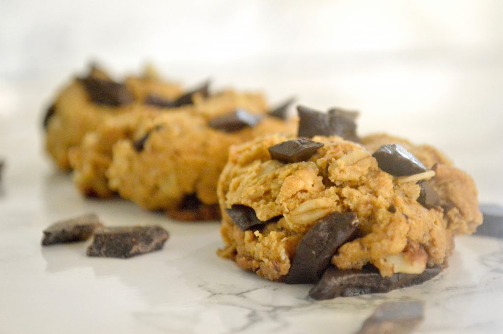 Healthy almond flour cowboy cookies